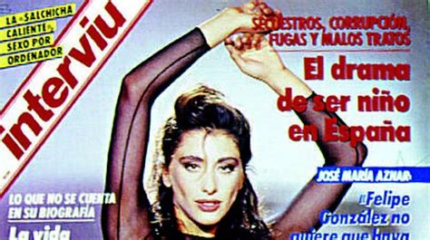 sabrina salerno desnudo|Algunas portadas de Interviú. Años 1986